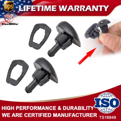 2x Universal Window Windshield Wiper Nozzle Wiper Water Spray Nozzle Sprinkler - Image 1 of 4
