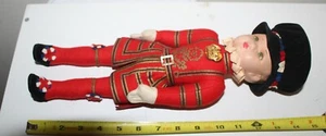 RARE 14" VTG. FACTORY ORIGINAL ENGLISH DEAN'S RAG BOOK YEOMEN GUARD DOLL ENGLAND - Picture 1 of 9