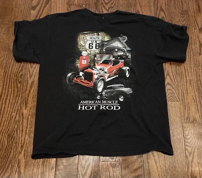 Camiseta American Muscle Hot Rod Talla Adulto Grande Foto 1 de 3