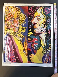 Led Zeppelin-Jimmy Page-Robert Plant- 9" X 12" Full Page Pschedelic Artwork - Picture 1 of 6