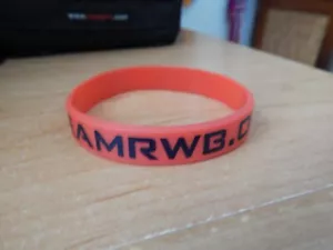 TEAM RWB ADLER ROT WEISS UND BLAU SILIKONGUMMIARMBAND 3" RUND ROT NEU - Bild 1 von 6