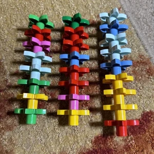 Lego Duplo Lote de 25 Flores Pétalos Colores Mezclados Azul Verde Rojo Amarillo Rosa - Imagen 1 de 3