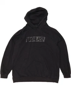 EVERLAST Womens Oversized Graphic Hoodie Jumper UK 18 XL Black Cotton CD02 - Picture 1 of 3
