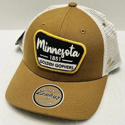 Gorra Zephyr Minnesota Golden Gophers State Park ajustable marrón a presión NCAA Foto 1 de 4
