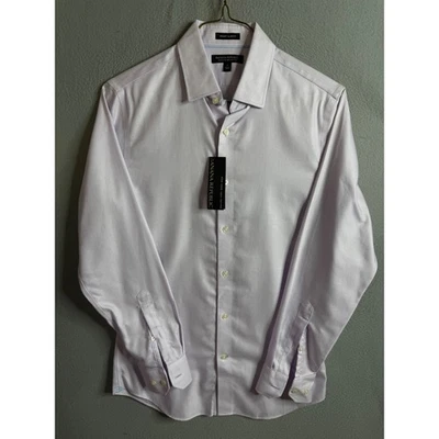 Banana Republic Dress Shirt Men's Small Slim Fit Non-Iron 100% Cotton NWT - Image 1 of 4