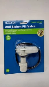 PlumbCraft Toilet Fill Valve Kit – Anti-Siphon, DIY Replacement, White 7030050 - Picture 1 of 2