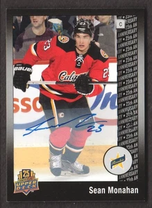 2014 Upper Deck 25° Anniversario Autografo Multisport #124 Sean Monahan 16/25 - Foto 1 di 2
