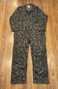 Mossy Oak Vintage 80s Full Foliage Treestand Camo Jumpsuit Coveralls Mens XL USA - Picture 1 of 23