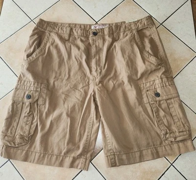 Nuevo con etiquetas Pantalones Cortos de Jean Arizona Para Hombre Clásicos Calce hasta la Rodilla Carga Nogal Caqui 38 Foto 1 de 4