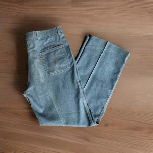 Vintage Levis Action Slacks 36 x 30 Orange Tab Creased Golf Blue Jeans - Bild 1 von 8
