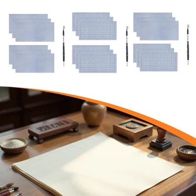 Juego de 6 paños de escritura de dibujo al agua caligrafía china para hombres mujeres adultos Foto 1 de 2