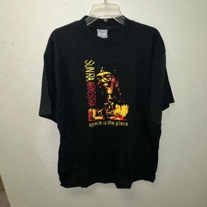 VTG Sun Ra Black Graphic T-Shirt Sz XL Jazz Tee Space Is The Place- All Sport - Picture 1 of 13