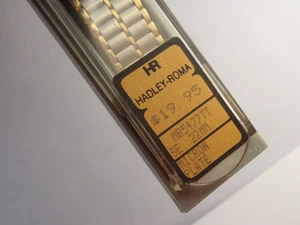 HADLEY ROMA 22mm Stainless Steel Watch Band Two Tone Satin Polished Straight End - Picture 1 of 22