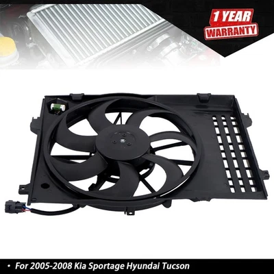 For Kia Sportage Hyundai Tucson 2005 2006 2007 2008 620-786 Radiator Cooling Fan — 第 1/4 张图片