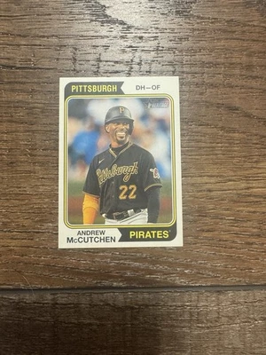 2023 Topps Heritage #538 Andrew McCutchen 22/100 Mini SSP Jersey Number Match - Image 1 of 3