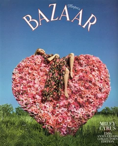 Harper's Bazaar August 2017 Miley Cyrus Dakota Johnson Yoko Ono Sean Lennon - Picture 1 of 3