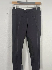 Pantalón de equitación ecuestre de pierna ajustada negro púrpura talla mediana KERRITS para mujer - Imagen 1 de 8