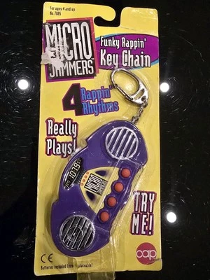 Micro Jammers Funky Rappin' Key Chain Vintage 1995 Cap Toys Inc NEW RARE  - Image 1 of 3