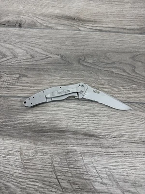 Kershaw Shallot 1840ST Assisted Open Knife Frame Lock Combo Edge Blade USA - Image 1 of 4