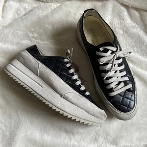 Sneakers donna Pedro Garcia osaka nere in pelle trapuntata con plateau 39,5 - Foto 1 di 8