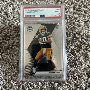 Panini Mosaic #211 Jordan Love Rookie RC 2020 PSA 9 Green Bay Packers - Imagen 1 de 2