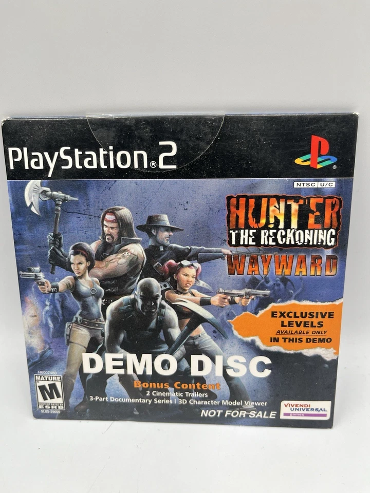 NEW Hunter The Reckoning Wayward Demo Disc W/Exclusive Levels Bonus Content PS2 - Image 1 of 4