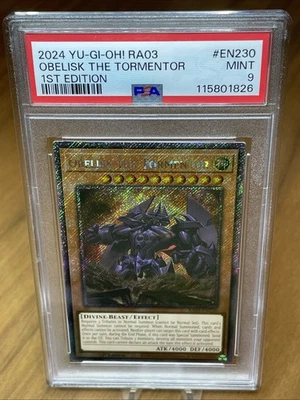 Yu-Gi-Oh Obelisk the Tormentor - RA03-EN010 Platinum Rare PSA 9 (July 25) - Image 1 of 3