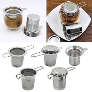 Reusable Tea Infuser Filter Stainless Steel Tea Strainer Kitchen - Picture 1 of 14