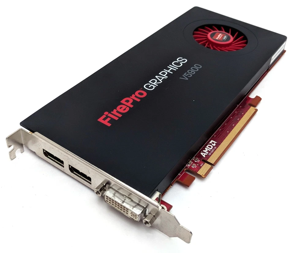 AMD FirePro V5900 2GB GDDR5 DVI Dual DisplayPort Video Graphics Card 102C2030200 - Image 1 of 4