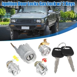 1 Set Ignition Switch Lock Cylinder with Key 69058-60041 for Hilux LN80 LN85 - Bild 1 von 7