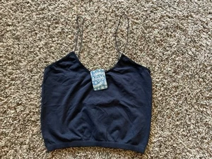 Neu mit Etikett Free People Intimate schwarzes Cami-BH-Top Bralette Damen M/L USA - Bild 1 von 9