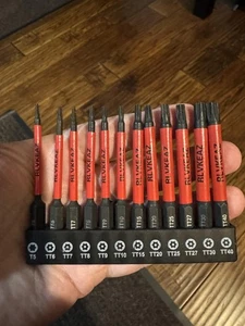Set 12pz Punte Torx di Sicurezza a Impatto T5-T40 3in S2 Acciaio Punte Resistenti alla Manomissione NUOVO - Foto 1 di 10