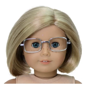 Square Silver Wire-Rimmed Glasses 18" Doll Clothes for American Girl Dolls - Picture 1 of 2