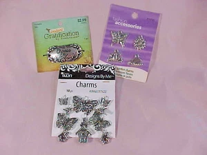 3 Karten Garten Thema Charms zum Basteln - Bild 1 von 7