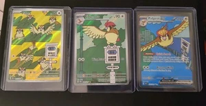 Pidgey & Pidgeotto & Pidgeot EX 225/197 Illustration NM Pokemon Obsidian Set - Picture 1 of 8