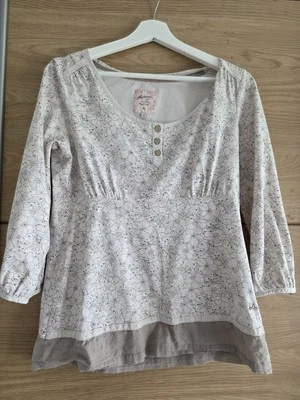 Ladies Mantaray Cotton Blouse Tunic Top Size 10 - Image 1 of 4