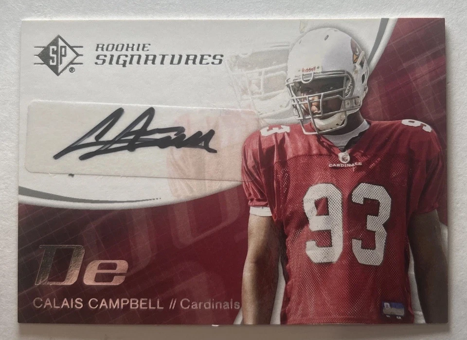 2008 SP Authentic - Rookie Authentics Signatures Calais Campbell #173 (AU, RC) - Image 1 of 3