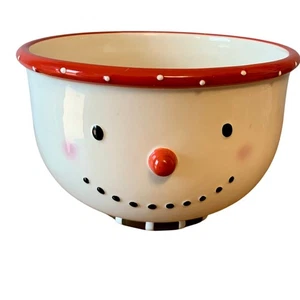 Department Dept 56 Schneemann Servierschale groß Weihnachten Winter Urlaub Keramik - Bild 1 von 11