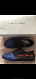 Black And Blue Calvin Klein Trainers Size 7 New With Box