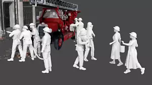 WWII The Blitz - Fire Brigade - Set 1 - 10 Figure Set - Picture 1 of 7