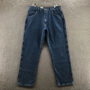Wrangler Relaxed Fit Straight Leg Jeans Mens 38x32 (actual 37x33) Blue Denim NEW - Picture 1 of 22