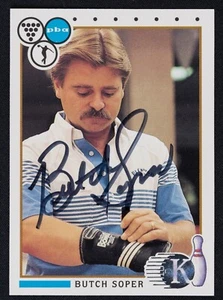 Butch Soper Signed 1990 Kingpins Bowling Card #63 -PBA Bowler Auto - Picture 1 of 2