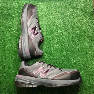 New Balance 589v1 Women’s Size 10 Composite Toe Safety Shoes Gray Pink WID589T1 - Picture 1 of 16