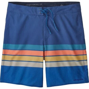 Patagonia Men's Superior Blue Santa Cruz Stripe Hydropeak Board Shorts - Picture 1 of 1