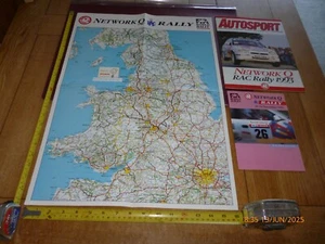 AUTOSPORT 1993 NETWORK Q RAC RALLY DATE STAGE MAP POSTER/GUIDE/SUPPLEMENT/POCKET - Picture 1 of 17