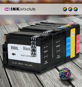 5 szt. HP 950XL i 951xl czarny, C, Y, M, INKjetsclub kompatybilny z tuszem - Zdjęcie 1 z 5