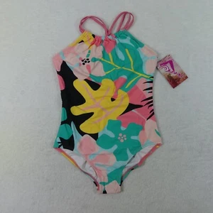 Kanu Surf Swimsuit Girls 14 Floral One Piece Swimwear Aria 9522 - Picture 1 of 12