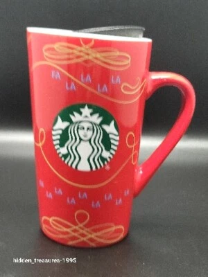 Starbucks Fa La La La  14 fl oz Tumbler Coffee  Mug Red With Cap  - Image 1 of 4