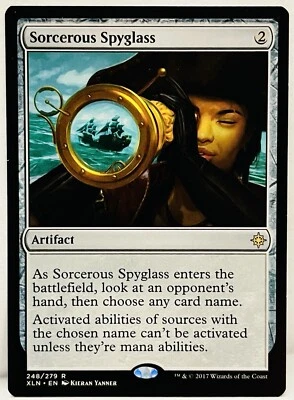 Sorcerous Spyglass - #248-MTG-Ixalan (XLN)-Regular-LP - Image 1 of 2