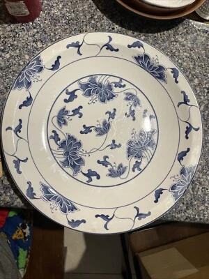 Plato grande de porcelana antigua china marcado TAIWÁN 16” X 12” ¡pesado!!! Foto 1 de 2